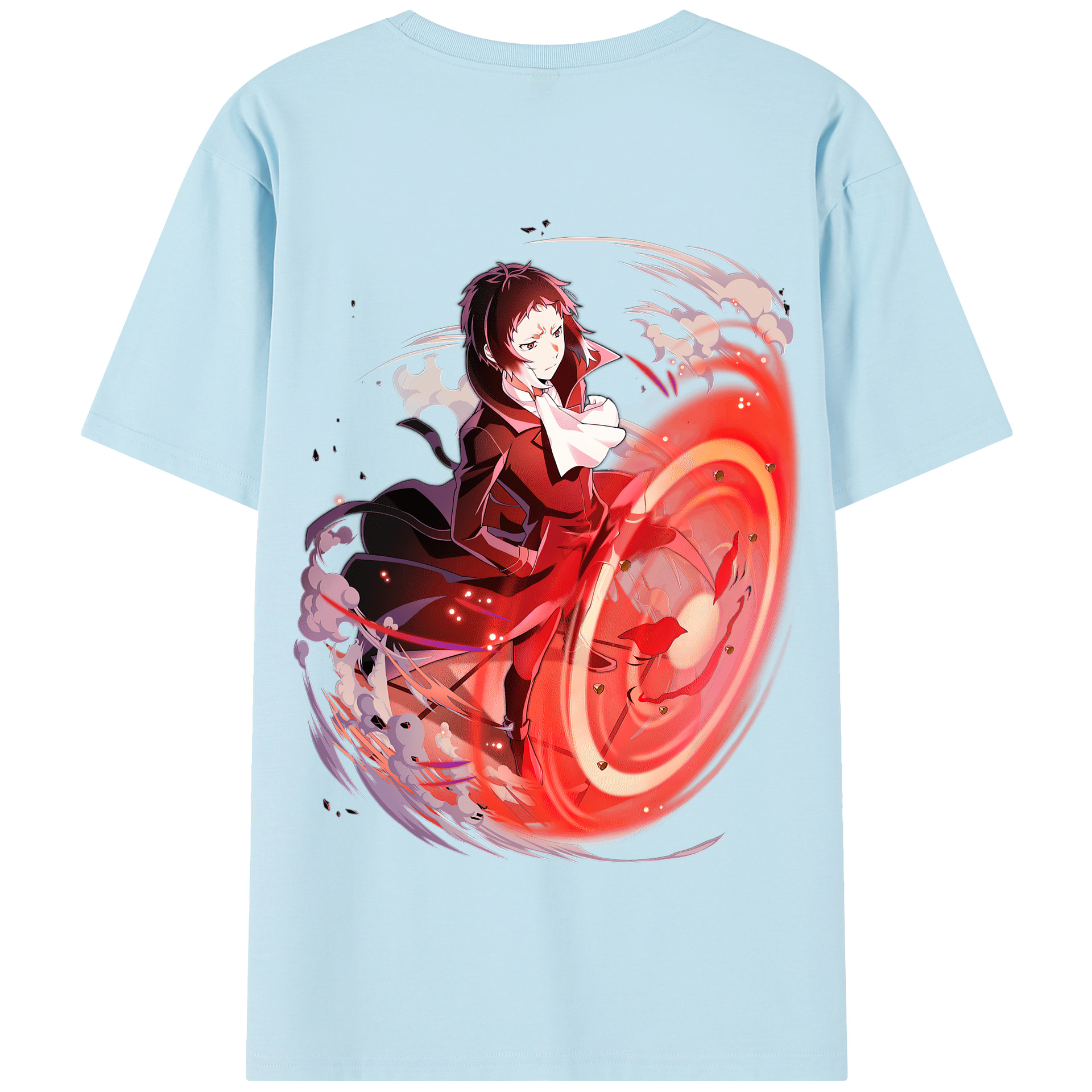 （画像用） 文豪ストレイドッグス Bungo Stray Dogs 綿100％半袖Tシャツ（背面プリント）